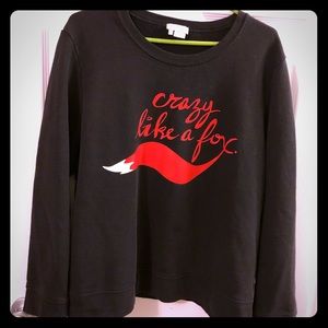 Kate Spade Crazy Like a Fox Sweatshirt XXL